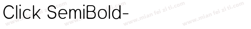 Click SemiBold字体转换